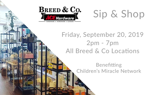 3rd Annual Sip & Shop for Children’s Miracle Network