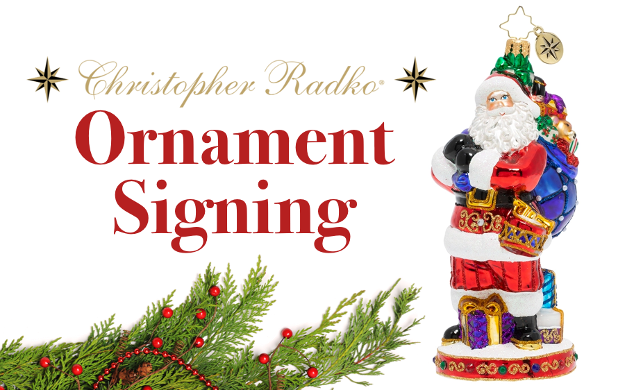 2019 Christopher Radko St. Nick’s Delivery ornament signing