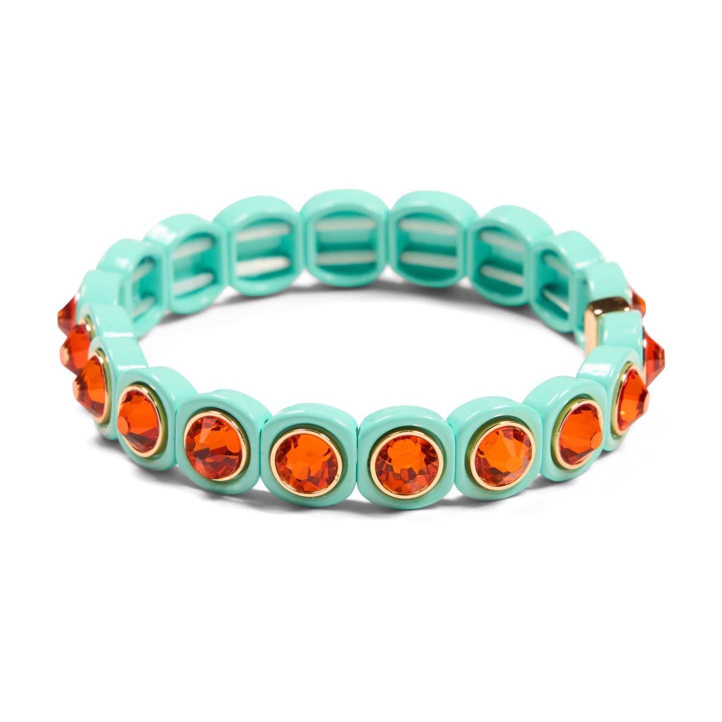 Malibu Sugar - Aspen Jewel Bracelet Pink Orange & Blue Assortment - Fuchsia/Clear