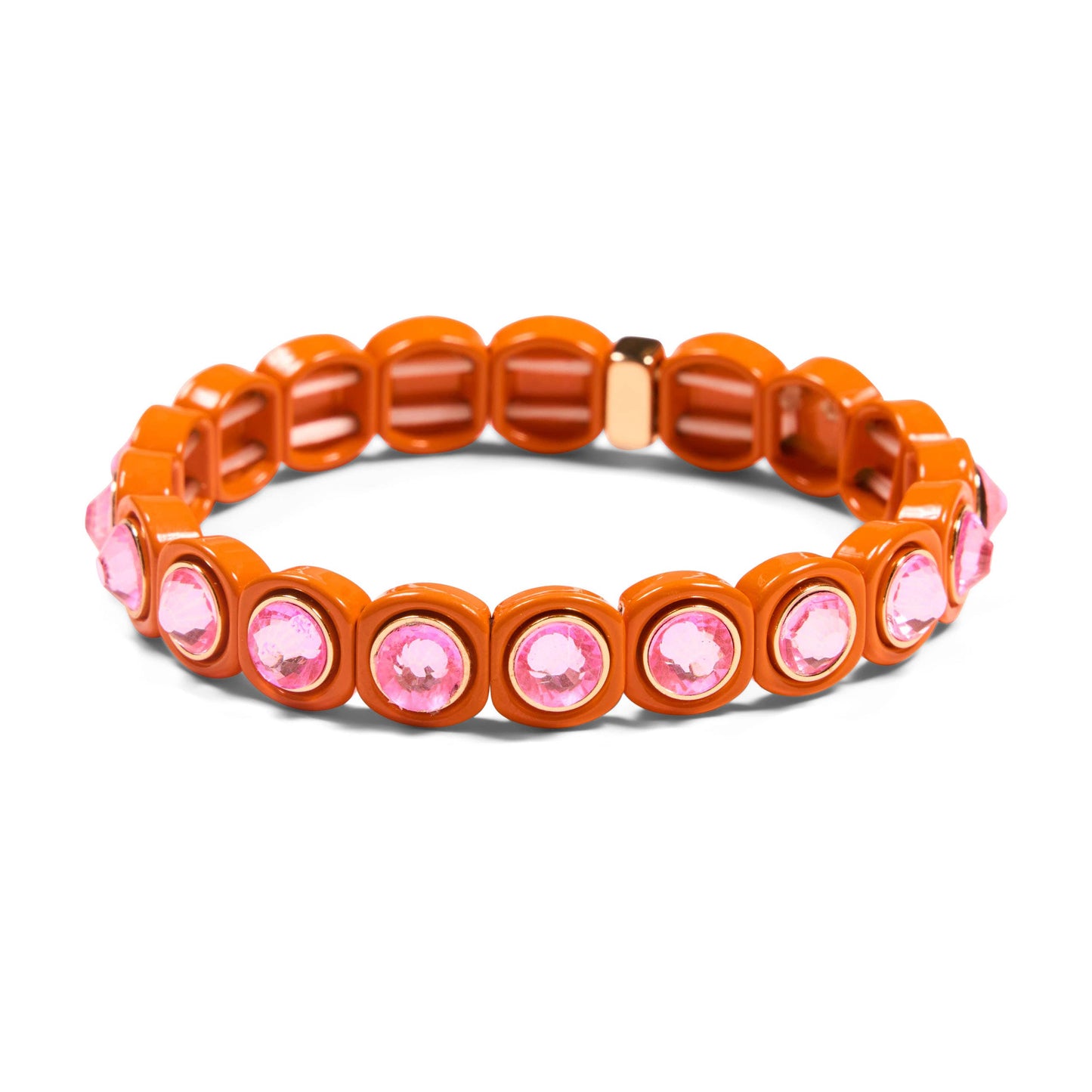Malibu Sugar - Aspen Jewel Bracelet Pink Orange & Blue Assortment - Fuchsia/Clear