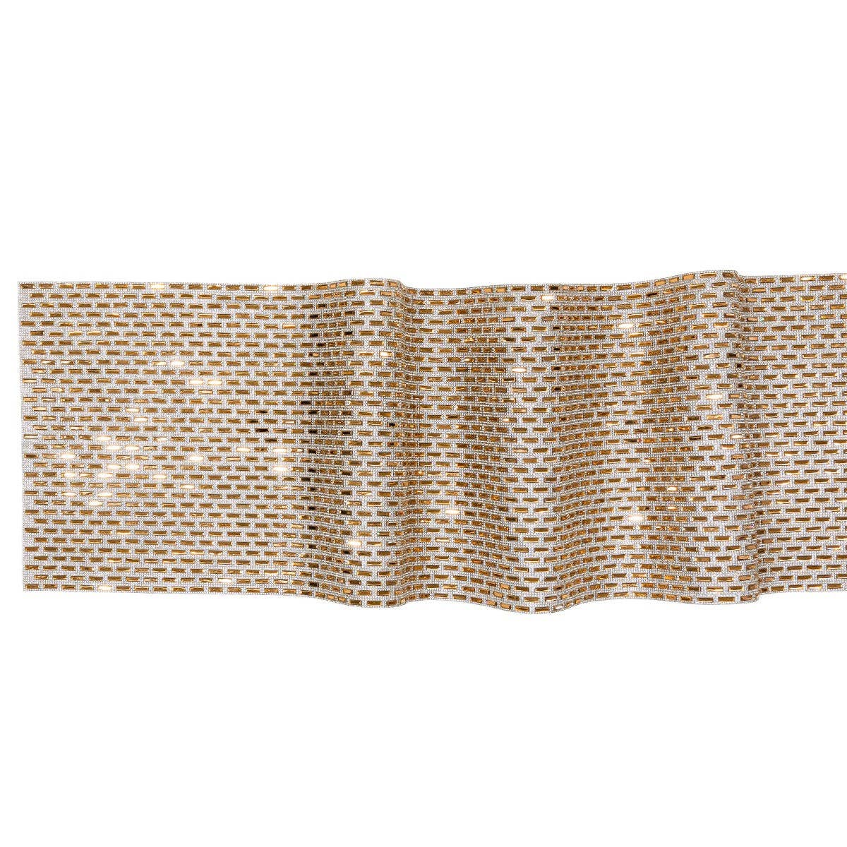 Rhinestone Park Avenue Table Runner: 90 / Silver