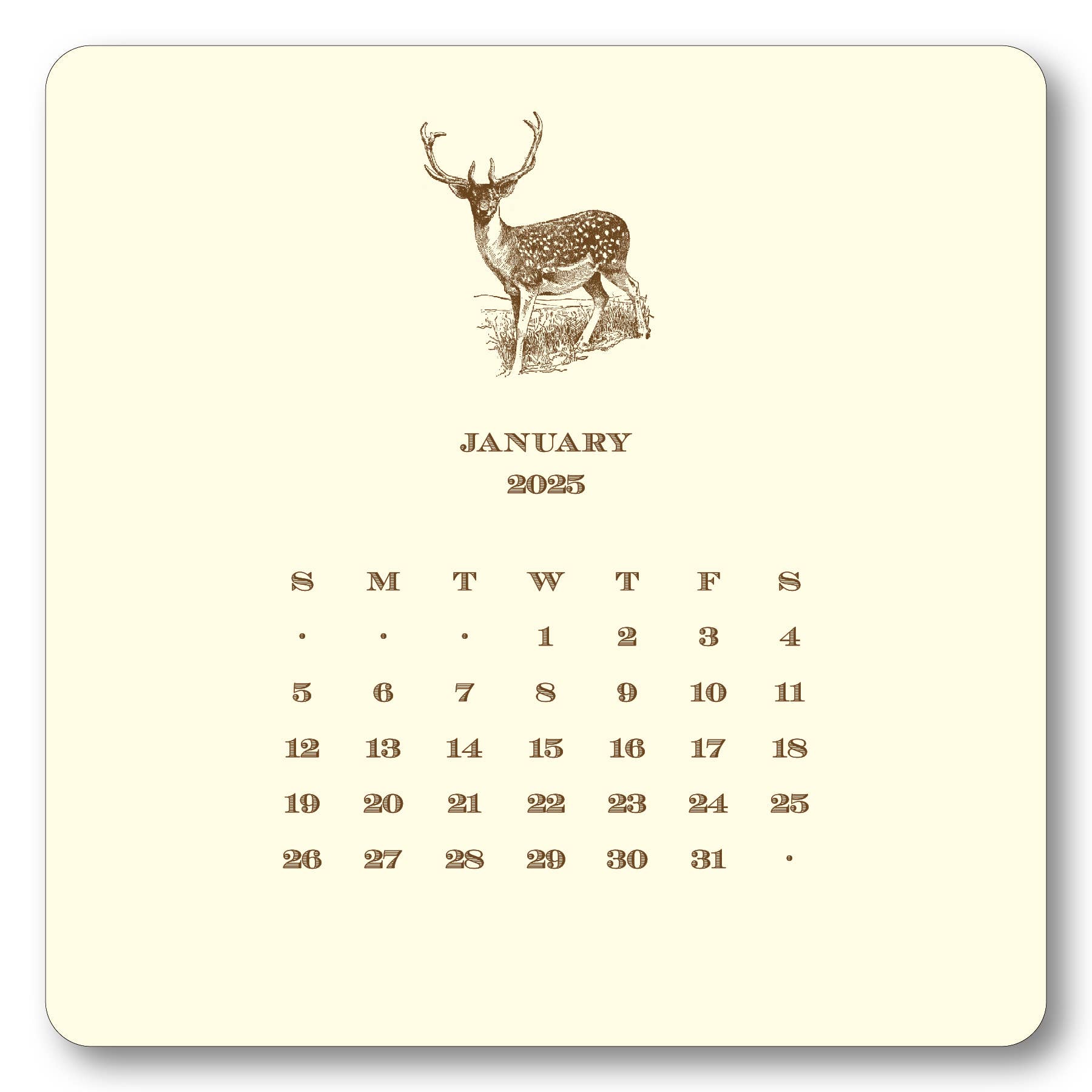 Maison de Papier 2025 Hunt Calendar with Easel Breed and Co Maison de Papier 2025 Hunt Calendar with Easel Breed and Co