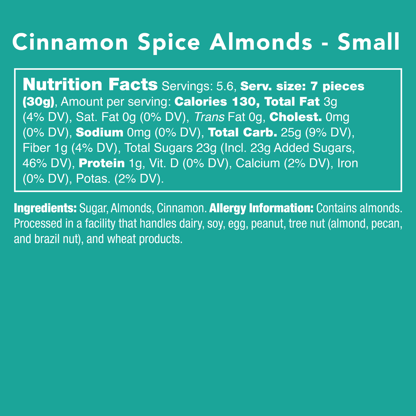 Candy Club - Cinnamon Spice Almonds *AUTUMN COLLECTION*