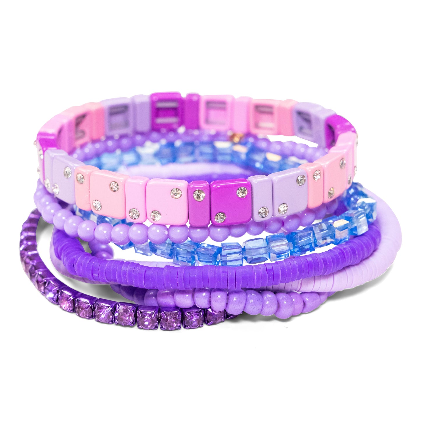 Malibu Sugar - Night Time In Paris Bracelet Assortment - Rainbow