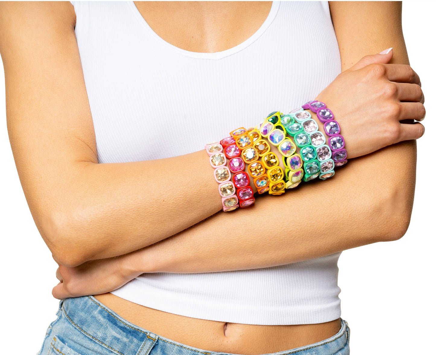 Malibu Sugar - Ice Crystal Bracelets in Assorted Colors - Purple