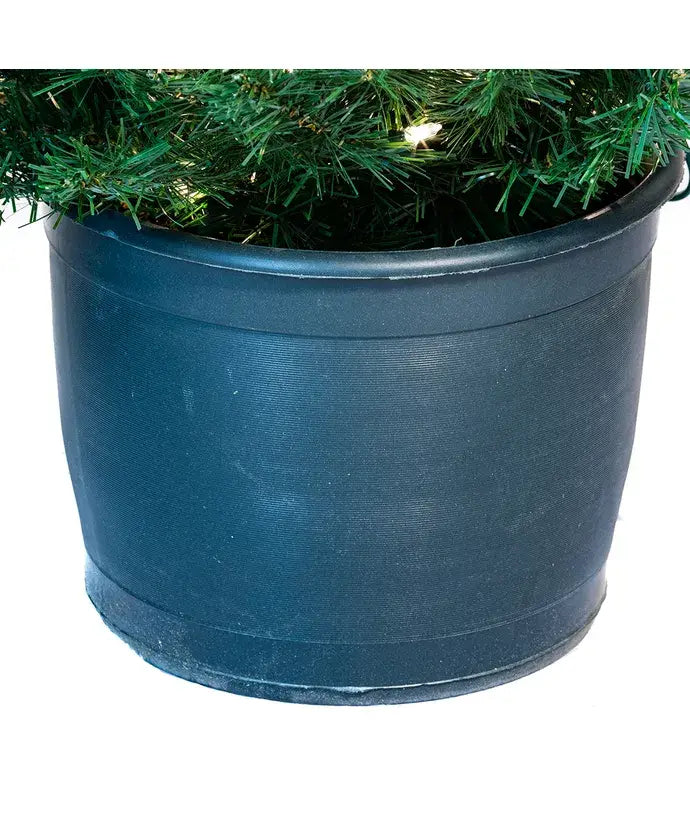 5'PRE-LIT POTTED PORCH TREE SET 2PC