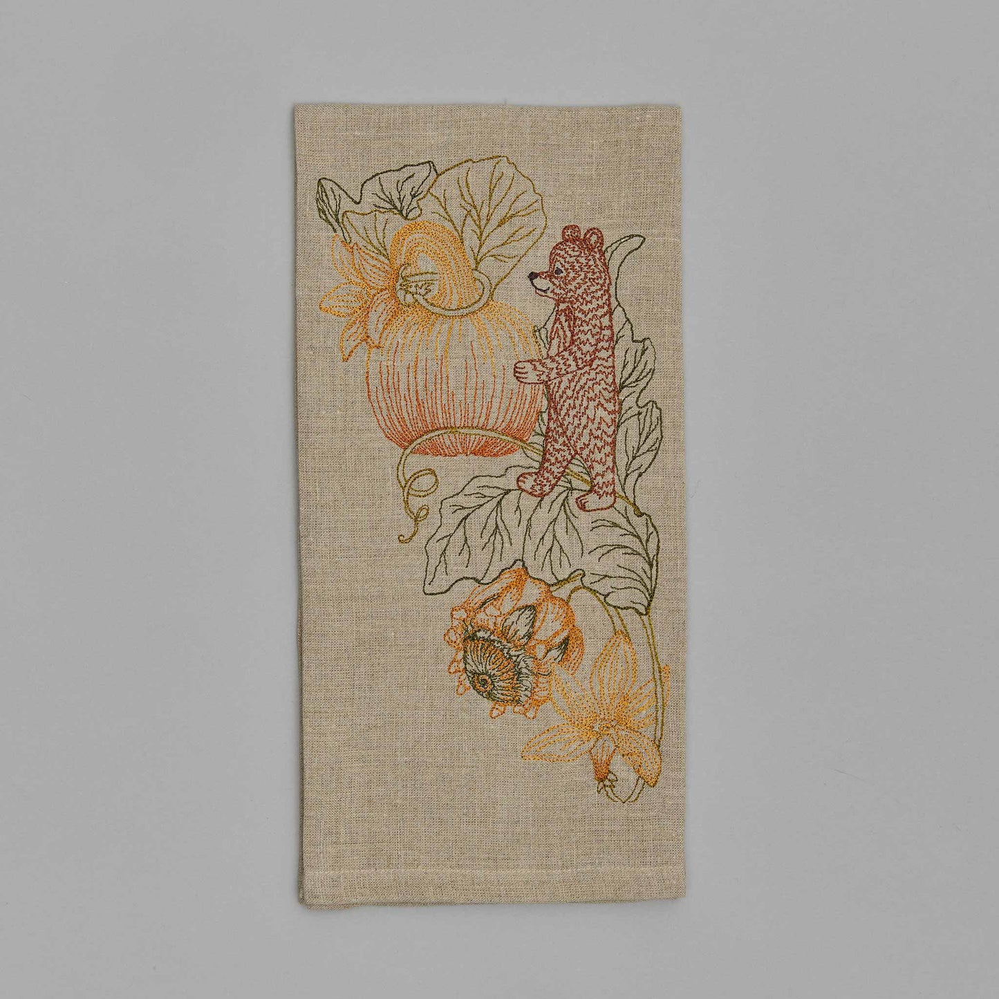 Coral & Tusk - Pumpkin Patch Bear Tea Towel