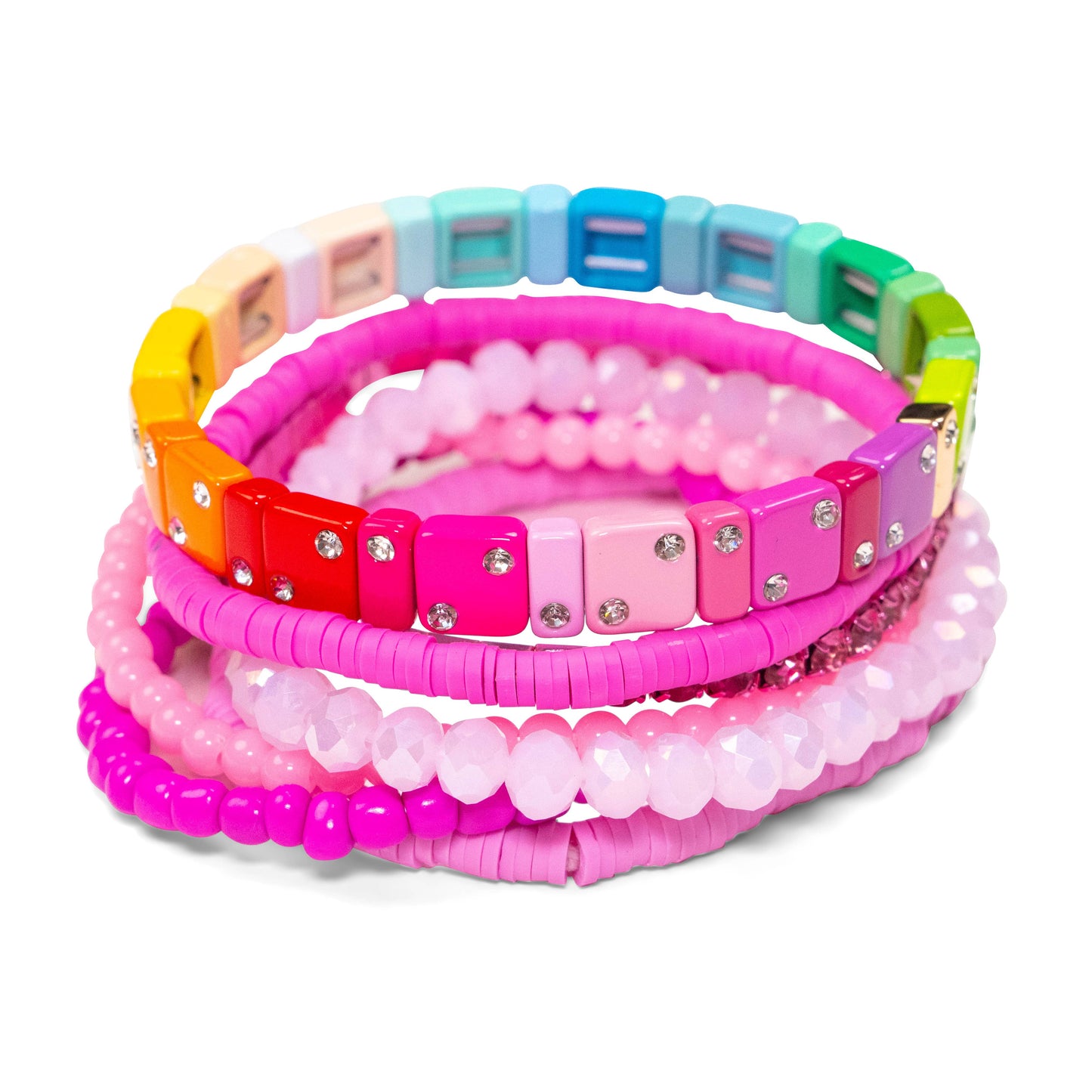 Malibu Sugar - Night Time In Paris Bracelet Assortment - Rainbow