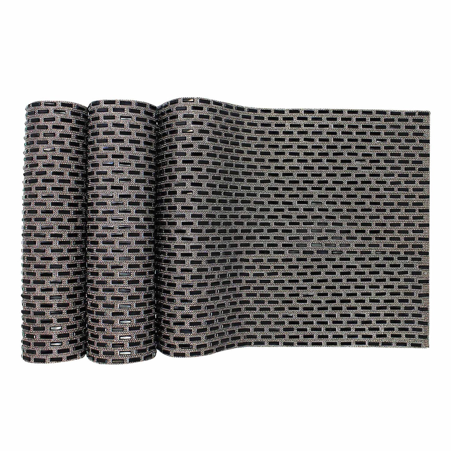 Rhinestone Park Avenue Table Runner: 90 / Silver