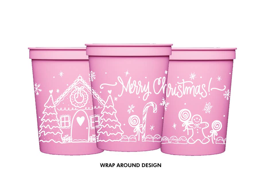 Natalie Chang - Gingerbread | Christmas Cups & Napkins (ALL) - FOAM Cups (10 per package)