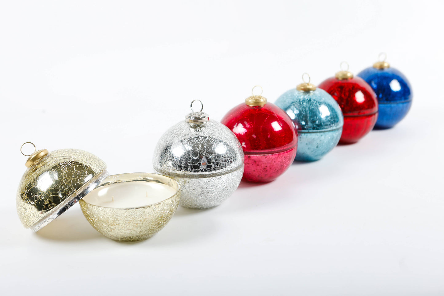 LUX FRAGRANCES - Noble Fir Gold Glass Ornament Candle