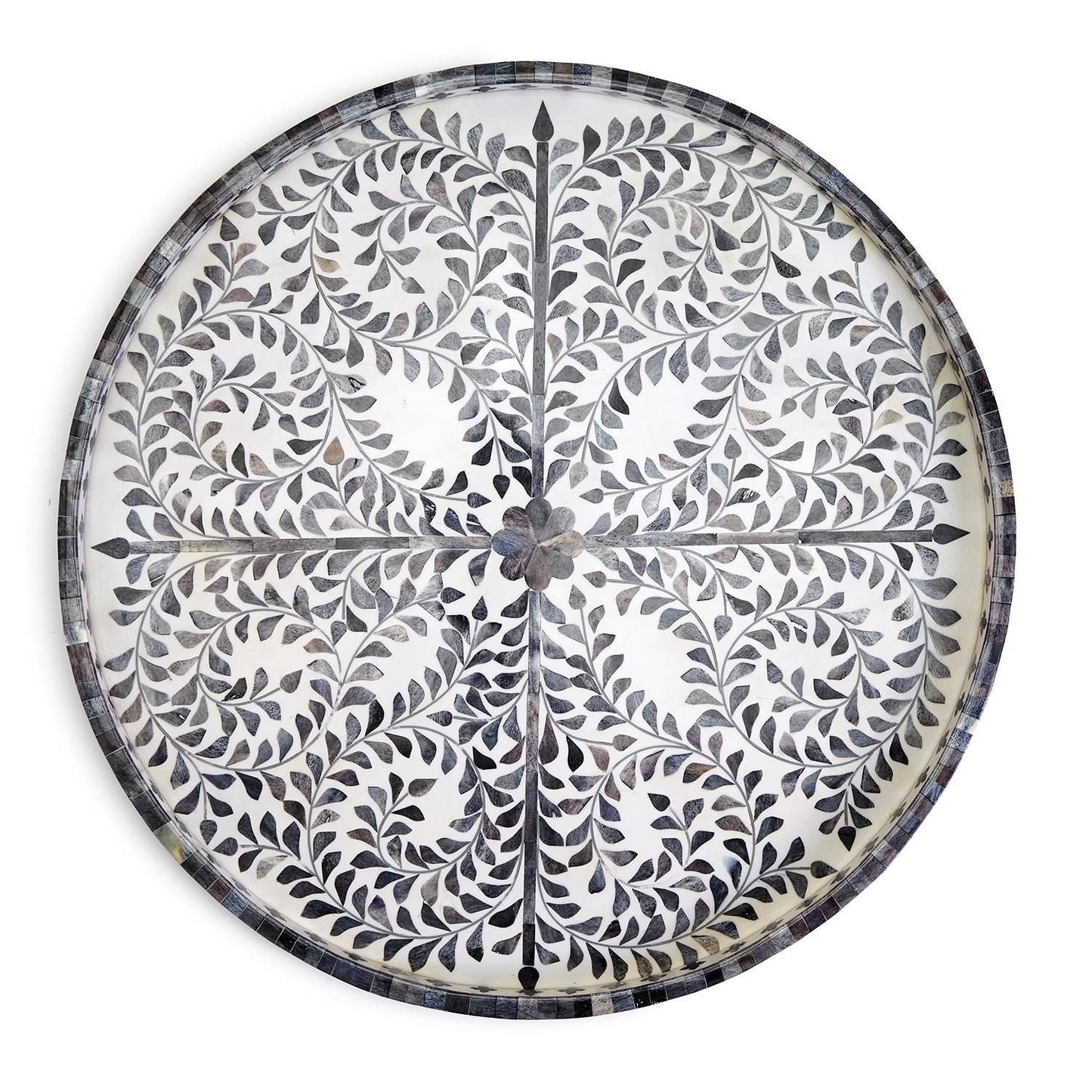 Jaipur Palace Gray White Tray
