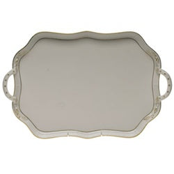 Golden Edge Rectangular Tray