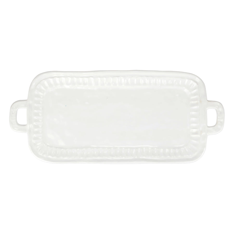 VIETRI PIETRA SERENA HANDLED RECTANGULAR PLATTER