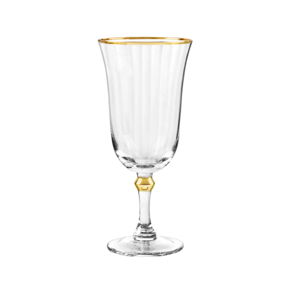 QUALIA SALEM GOLD ICED BEVERAGE GLASS