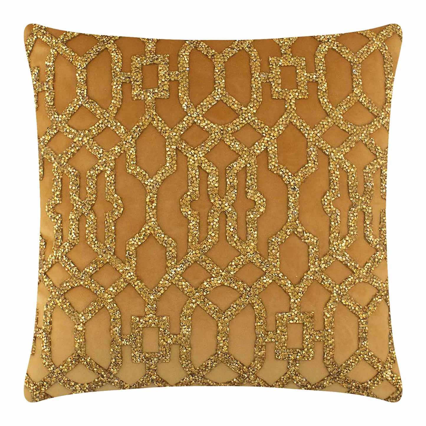 Rhinestone Lattice Pillow: 20x20 / Charcoal