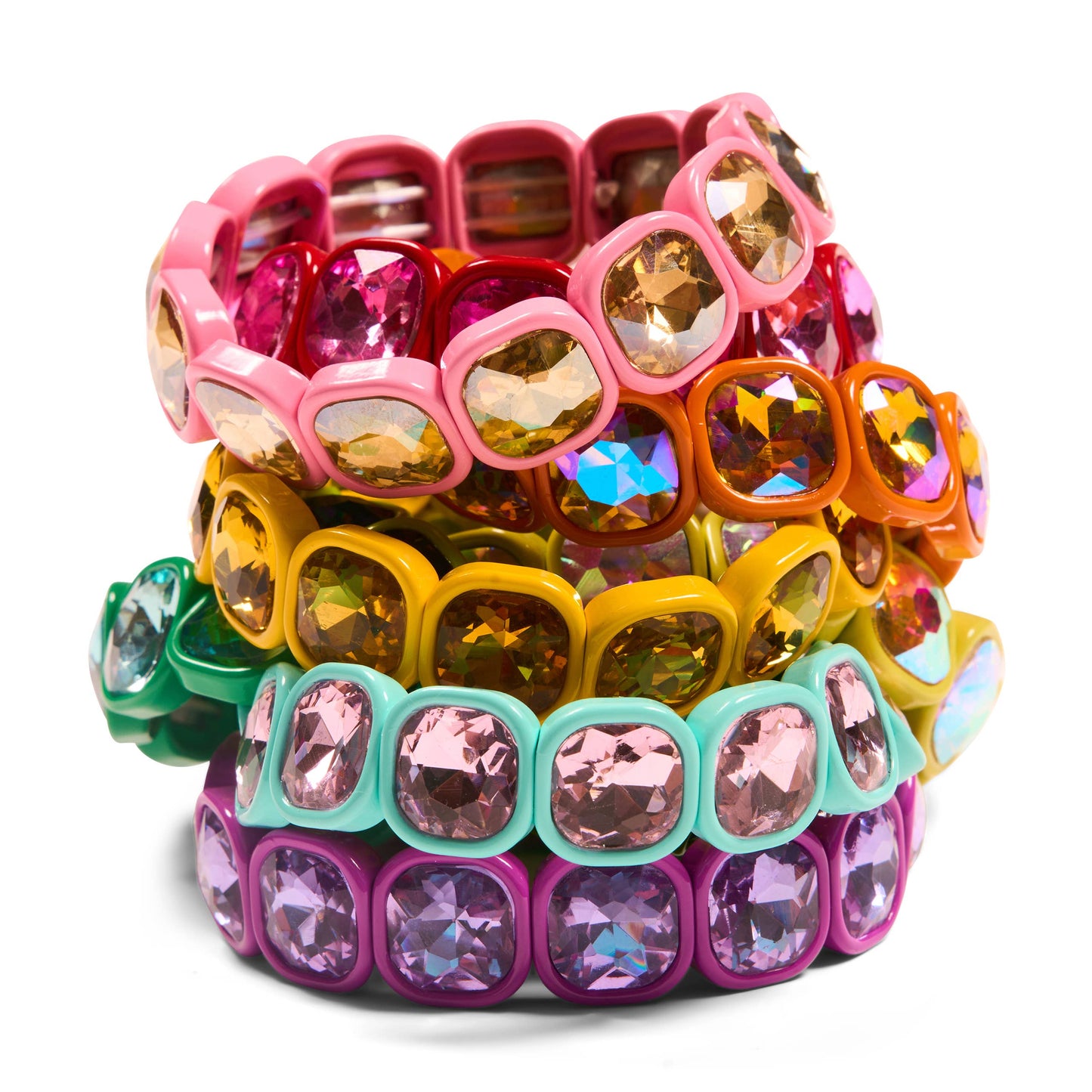 Malibu Sugar - Ice Crystal Bracelets in Assorted Colors - Purple