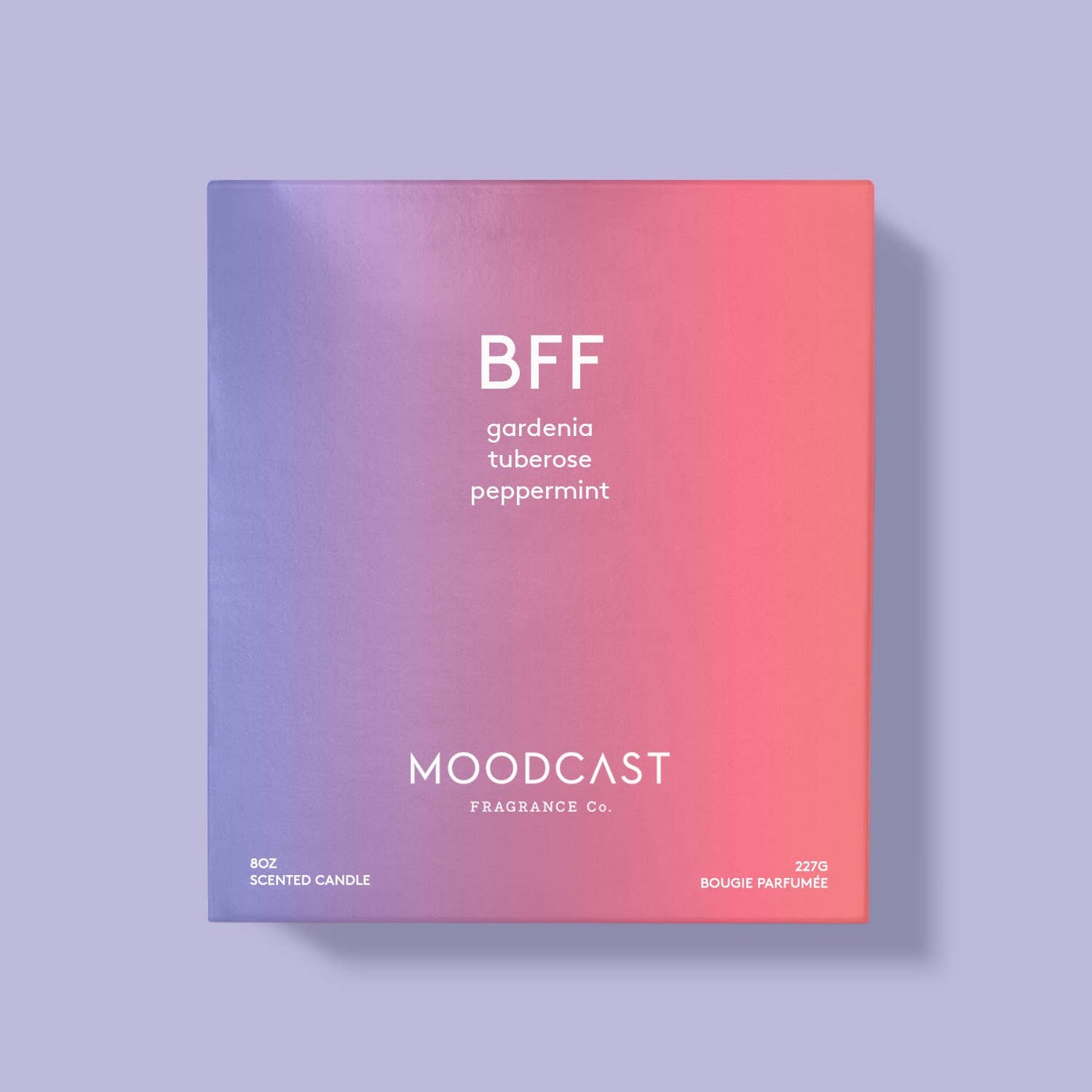 Moodcast Fragrance Co. - BFF - Iridescent 8oz Coconut Wax Candle