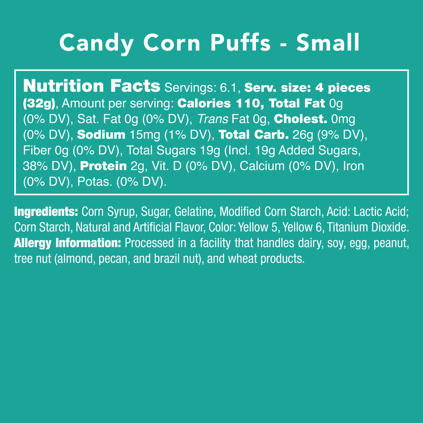 Candy Club - Candy Corn Puffs *HALLOWEEN COLLECTION*