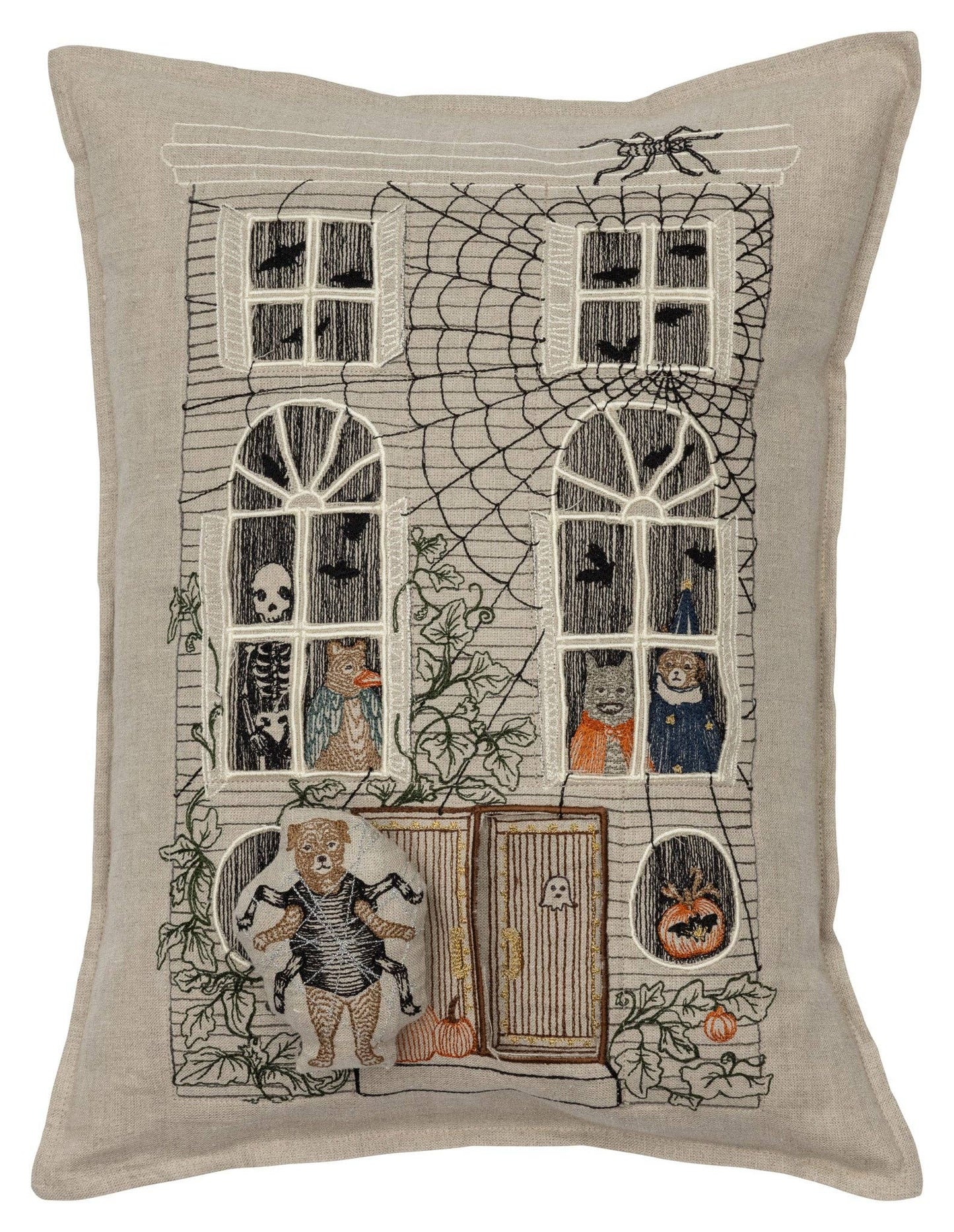Coral & Tusk - Haunted House Pocket Pillow - Pillow Cover with Insert