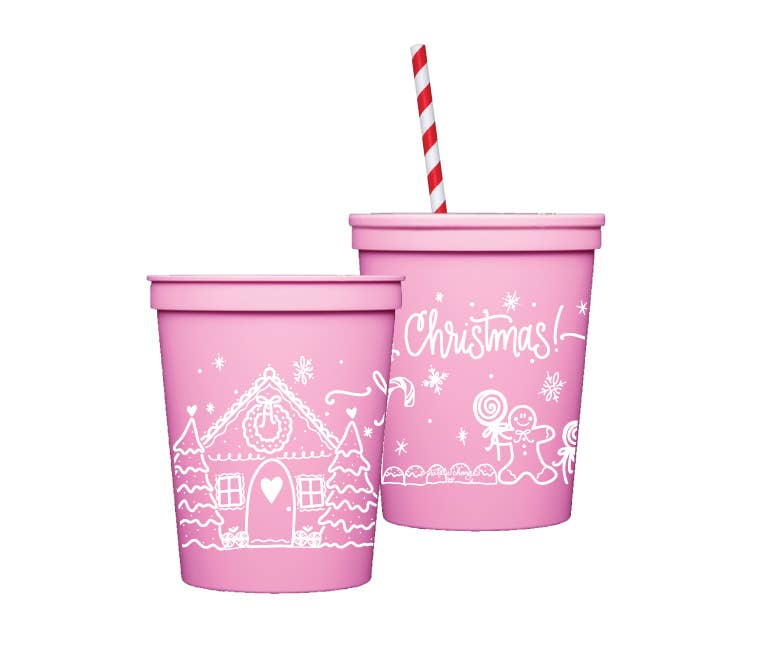 Natalie Chang - Gingerbread | Christmas Cups & Napkins (ALL) - FOAM Cups (10 per package)