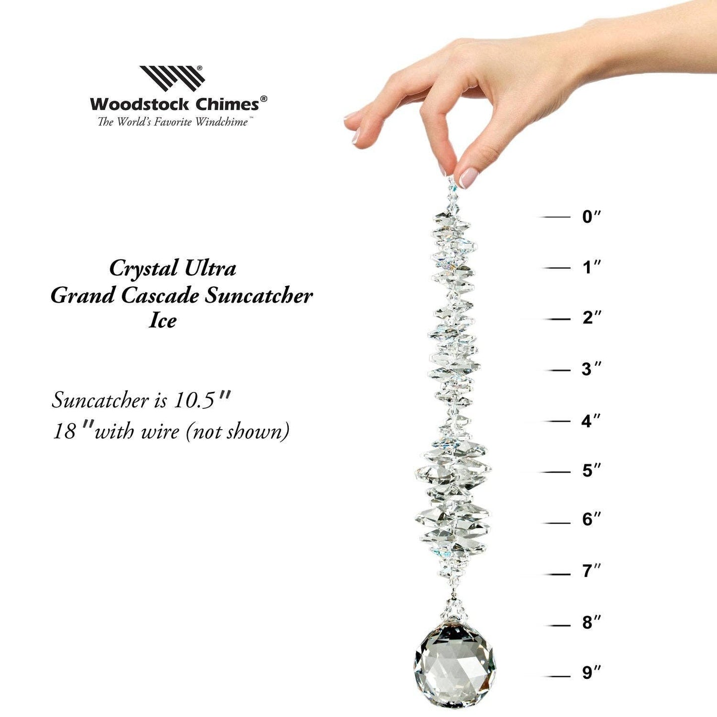 Woodstock Chimes - Crystal Ultra Grand Cascade™ - Ice