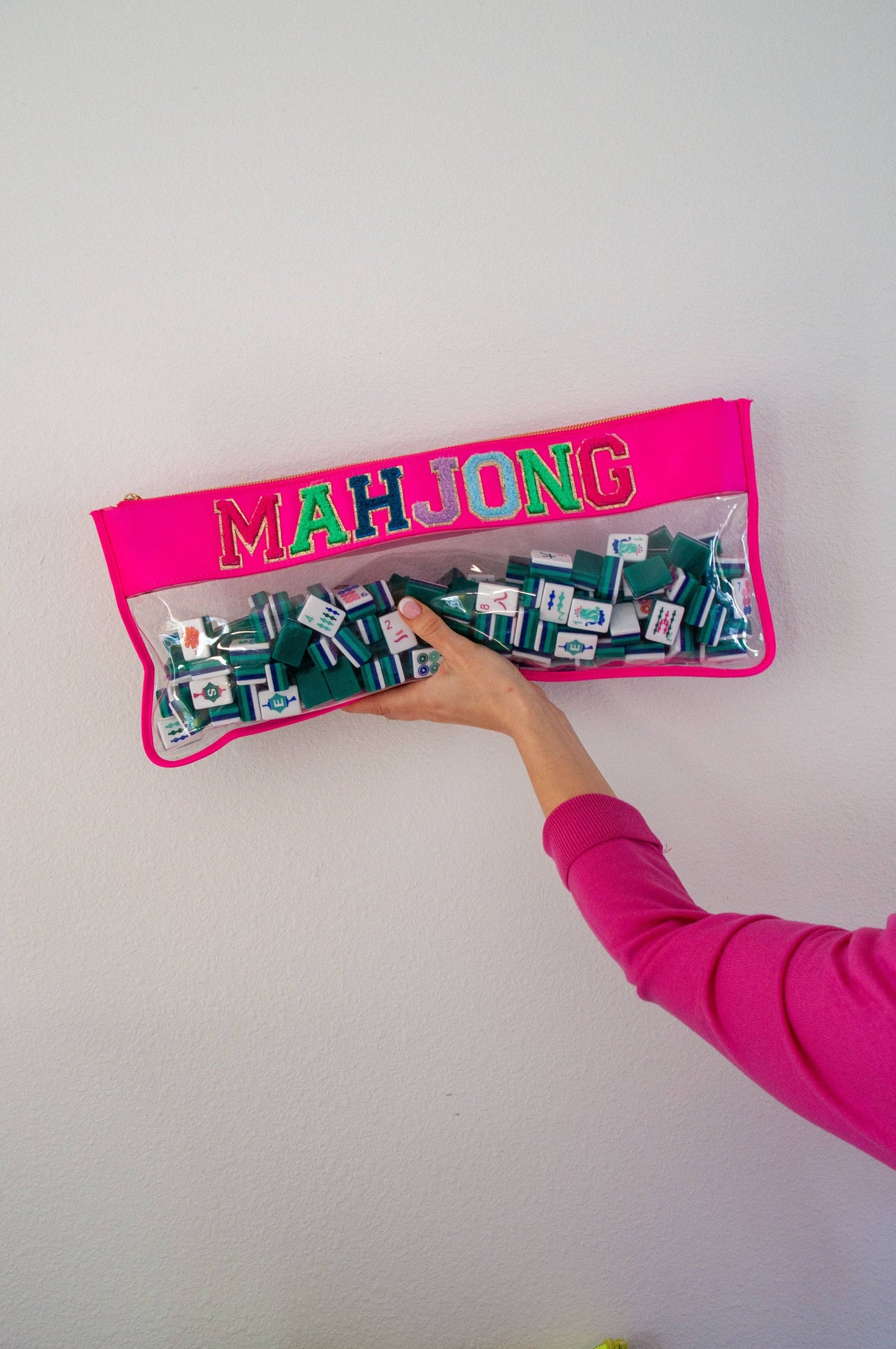 Oh My Mahjong - Pink Mahjong Bag