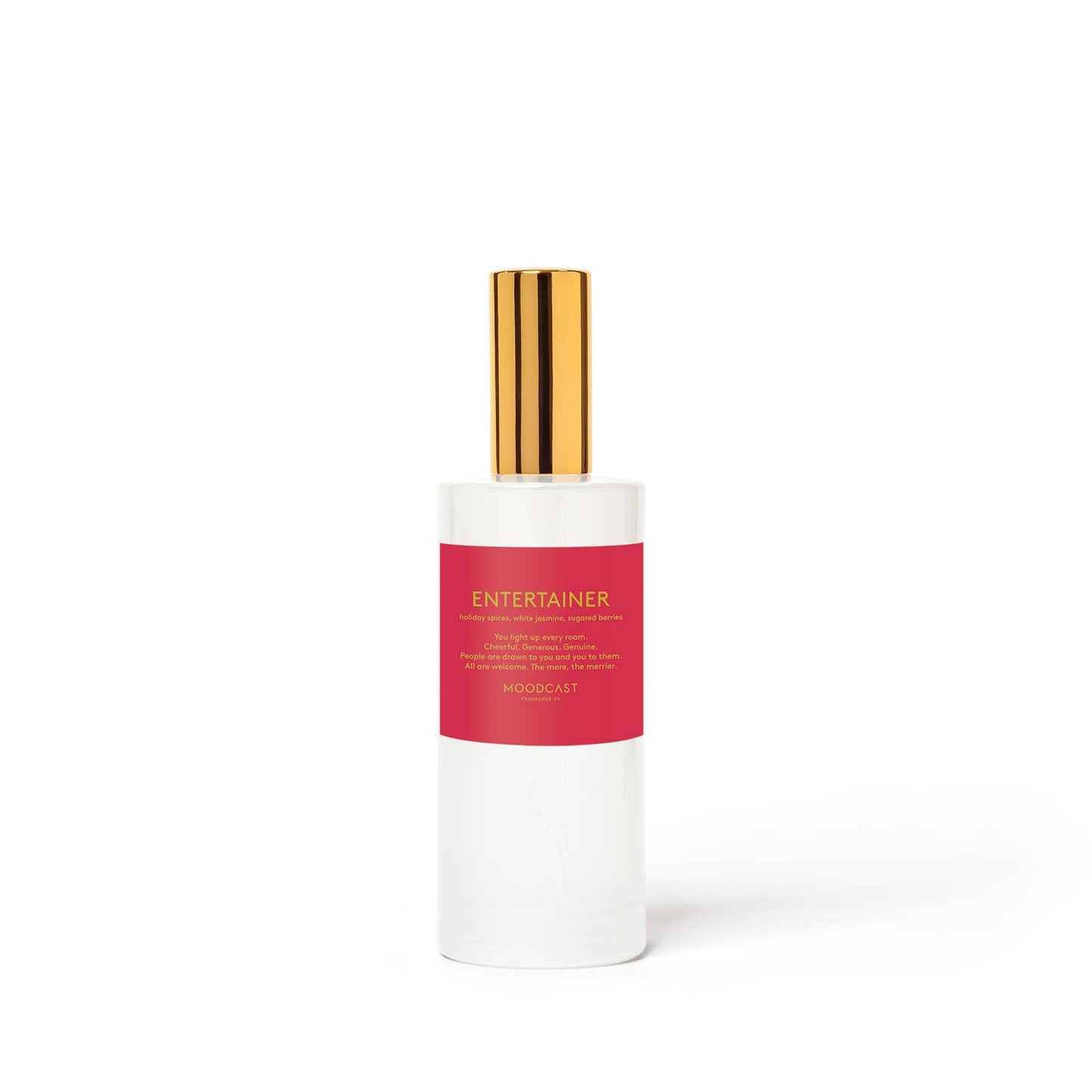 Moodcast Fragrance Co. - FREE SHIPPING (CONTINENTAL US) - SEASONAL - Entertainer - White/Gold 100ml Room & Linen Spray