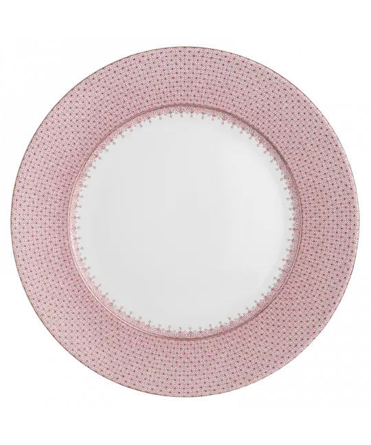 MOTTAHEDEH LACE PINK SERVICE PLATE