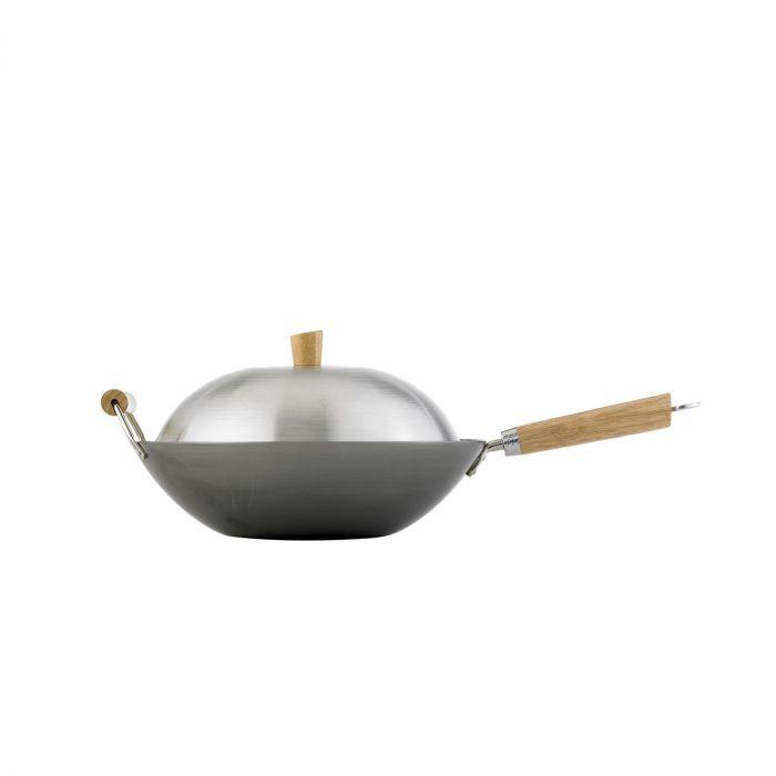 Carbon Steel Wok Set 14 Inch