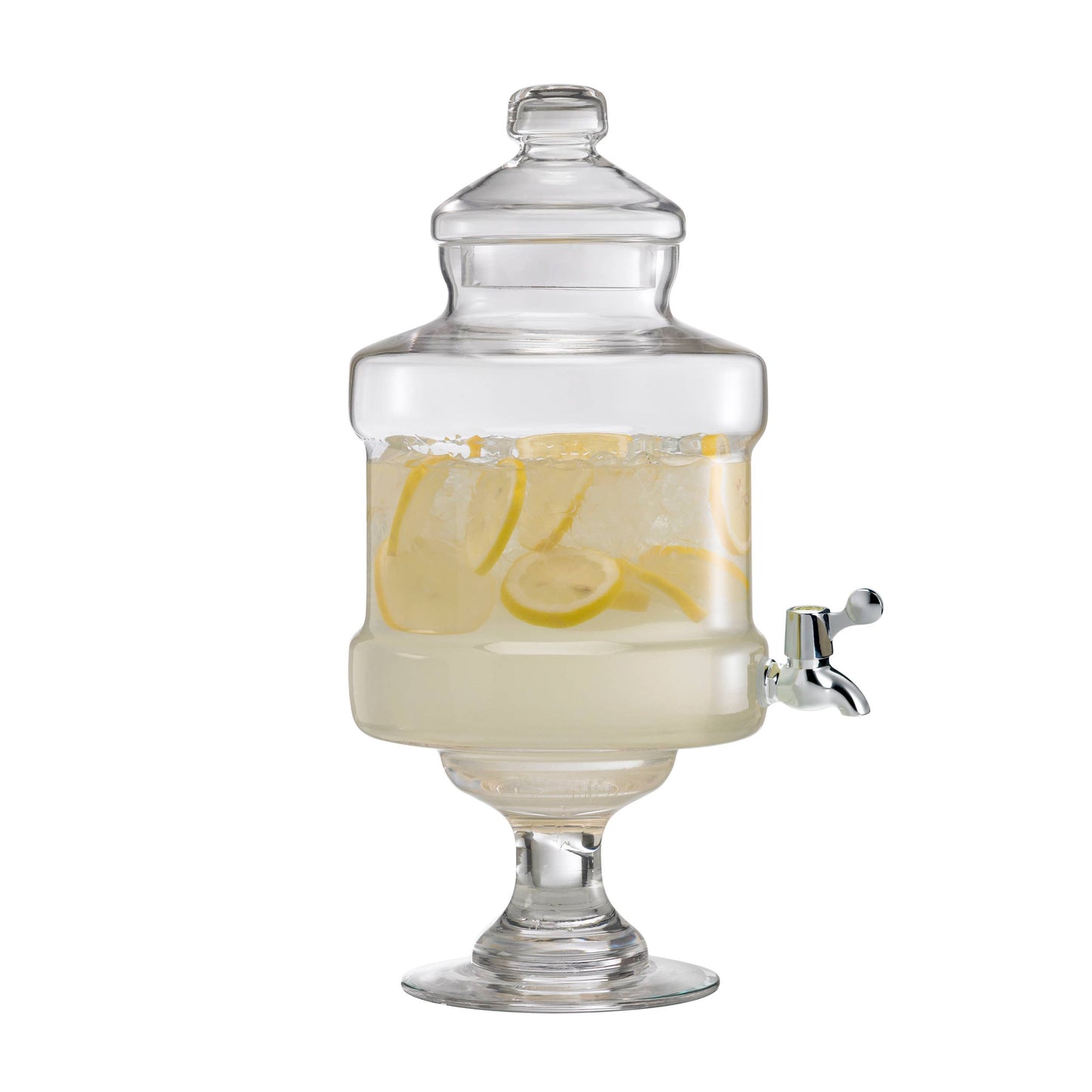 Artland - Pedestal Glass Beverage Server 1.67 Gallons in a Color Gift