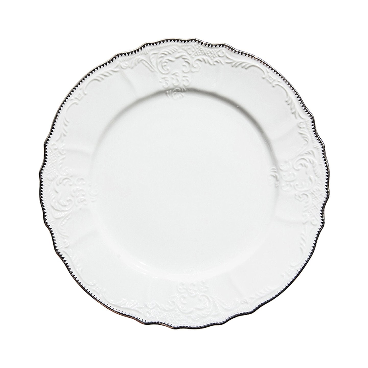Simply Anna Platinum Rim Dinner Plate