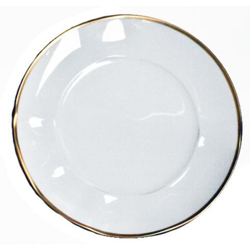 Simply Elegant Gold Rim Dinner Plate