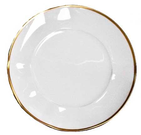 Simply Elegant Gold Rim Salad Plate