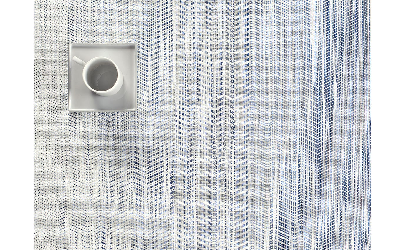Wave Rectangle Blue Placemat