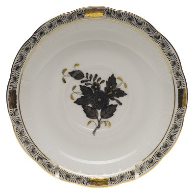 Chin Bouquet Garland Tea Saucer Black