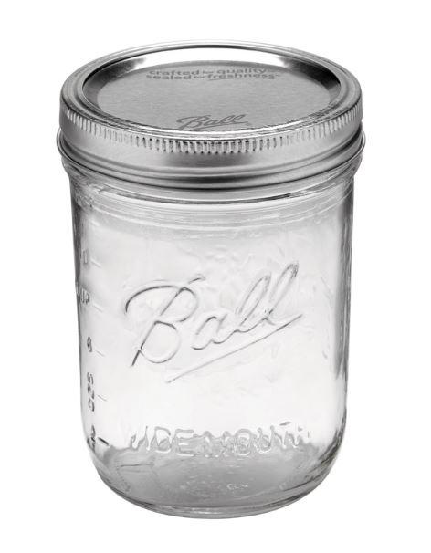 Box of 12 Ball Mason Widemouth Pint Jar