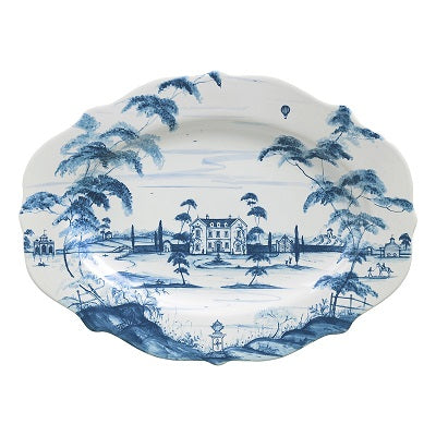 Country Estate Delft 18.5" Platter