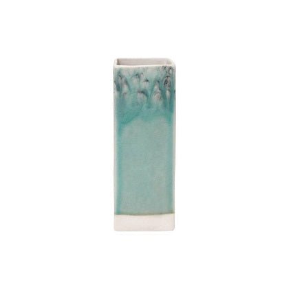 Madeira Blue Square Vase