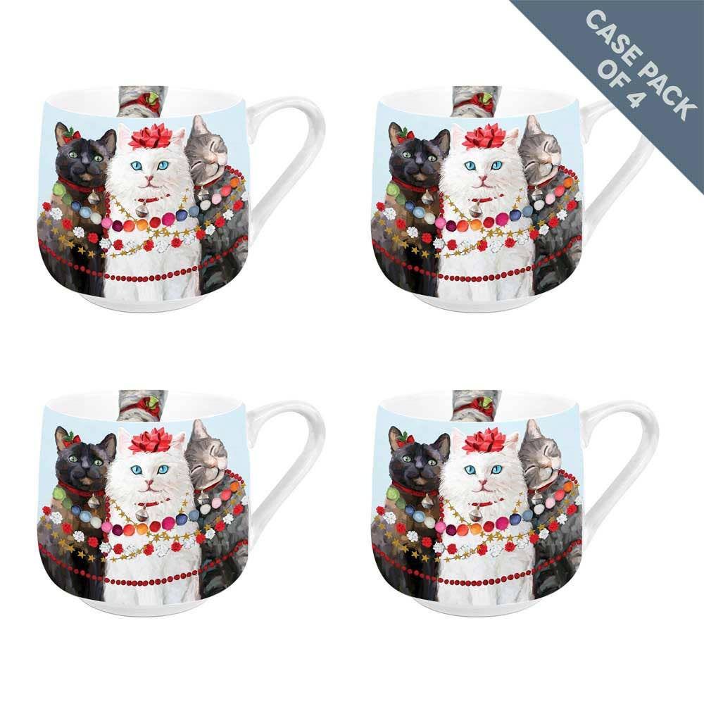 GreenBox Art - Holiday - Festive Cat Trio - 4 Units by Cathy Walters Mug