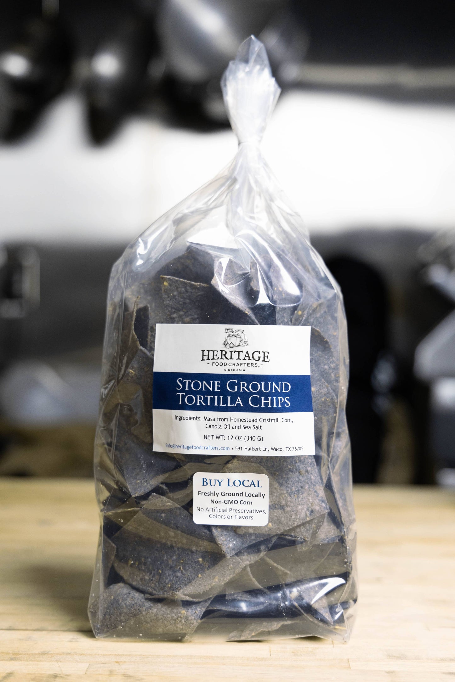 Heritage Food Crafters - Blue Corn Tortilla Chips (12oz)