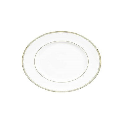 Golden Grosgrain Oval Platter 13.7 Inch
