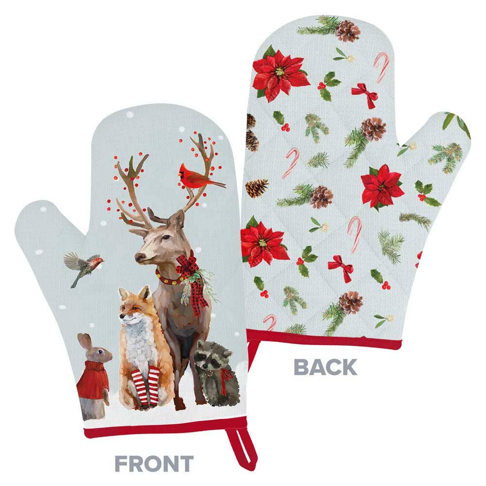 GreenBox Art - Holiday - Christmas Bunch Oven Mitt
