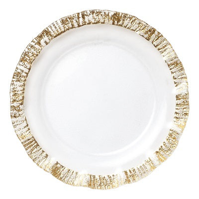 Rufolo Glass Gold Charger