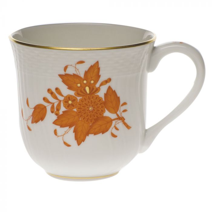 Chinese Bouquet Mug Rust