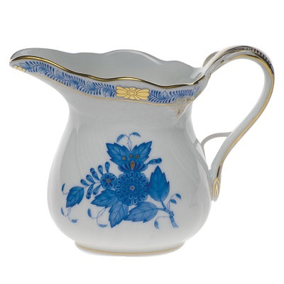 Chinese Bouquet Creamer 6 Oz Blue