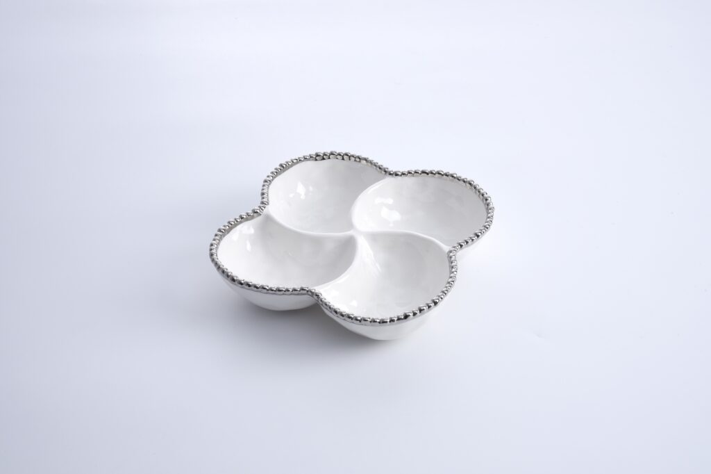 Pampa Bay 4 section white bowl