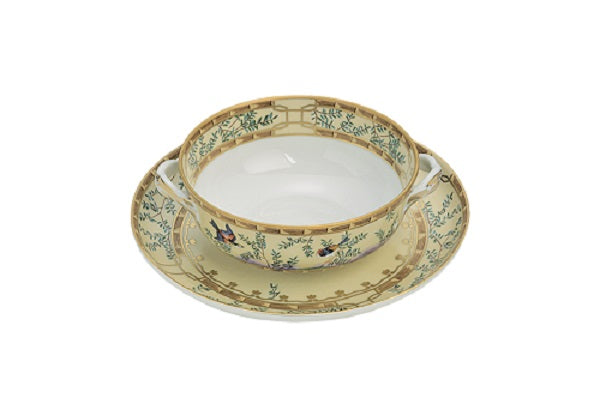 Ching Gardens Cream Soup Bowl and Saucer