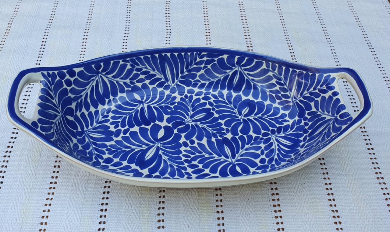 GORKY OVAL BLUE MILESTONES BLUE AND WHITE