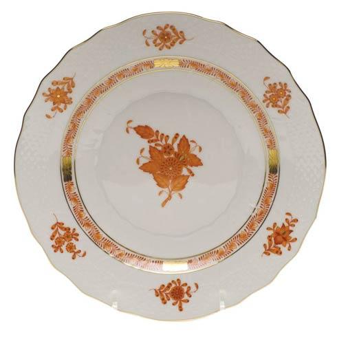 Chinese Bouquet Rust Salad Plate